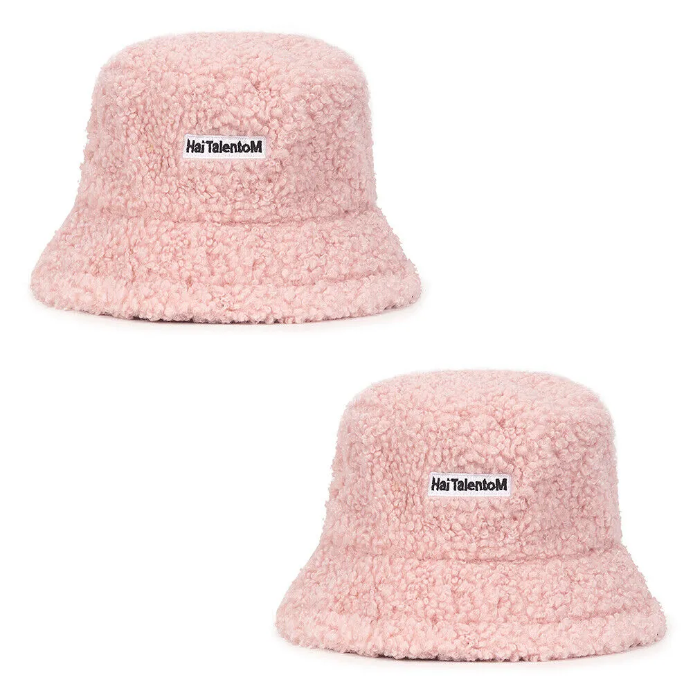 US Women Fashion Winter Bucket Hat Vintage Cloche Hats Wool Warmer Fisherman Cap