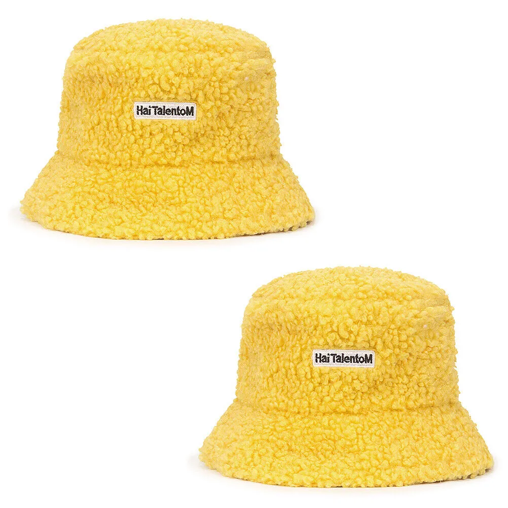 US Women Fashion Winter Bucket Hat Vintage Cloche Hats Wool Warmer Fisherman Cap