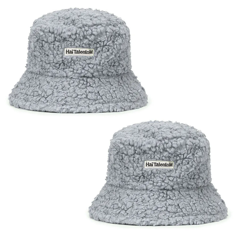 US Women Fashion Winter Bucket Hat Vintage Cloche Hats Wool Warmer Fisherman Cap