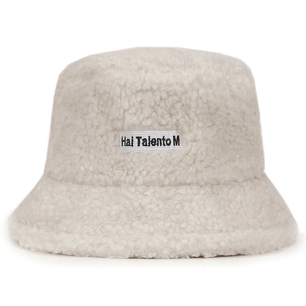 US Women Fashion Winter Bucket Hat Vintage Cloche Hats Wool Warmer Fisherman Cap