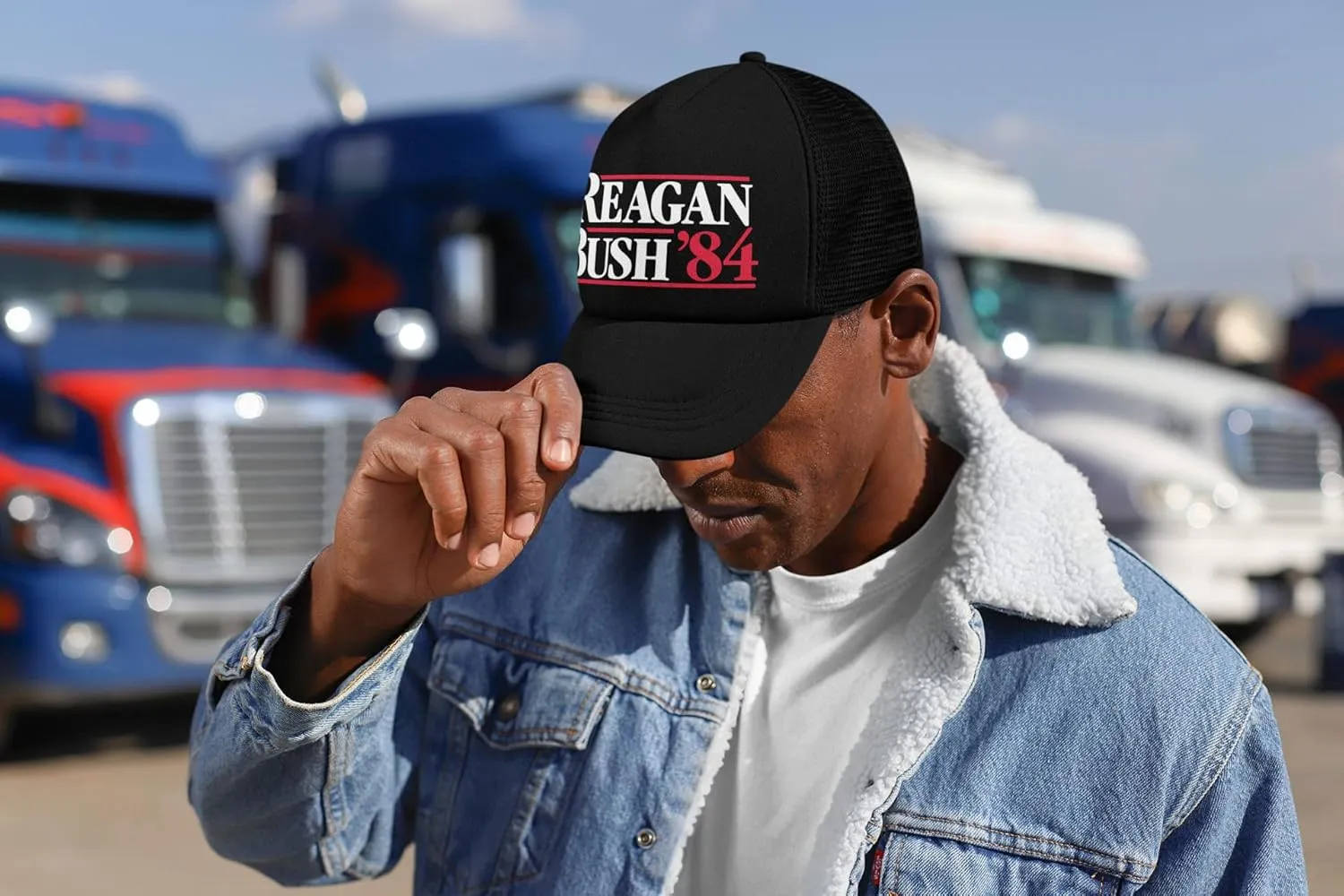 Weed Heartbeat Marijuana Cannabis Men's Mesh Back Trucker Hat Baseball Cap