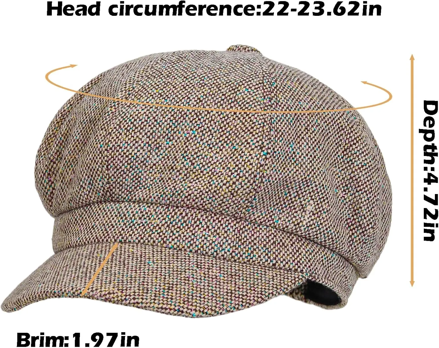 Womens Newsboy Caps Cabbie Gatsby Hat Visor Beret Hat Fashion Ladies Pageboy Caps for Womens Hat