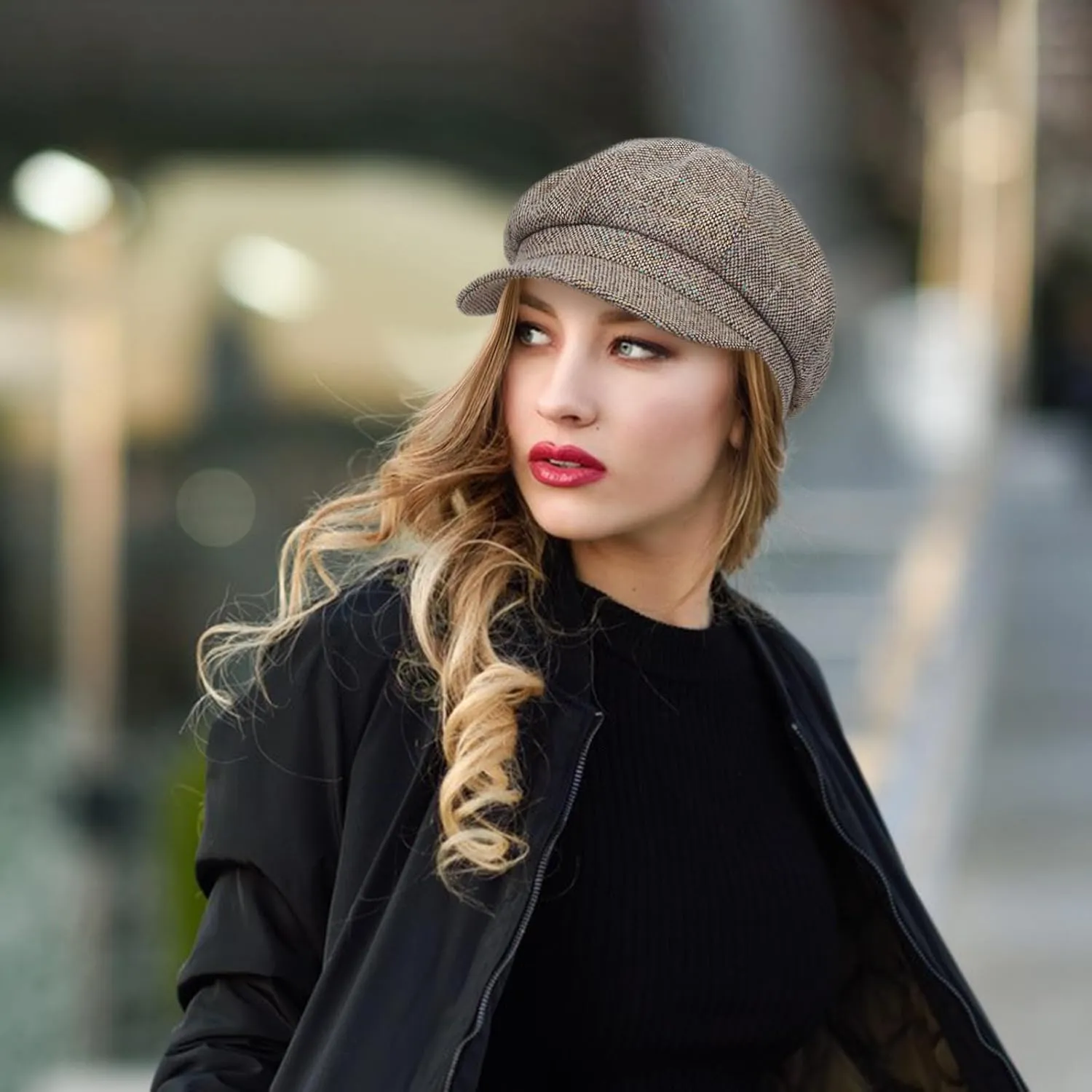 Womens Newsboy Caps Cabbie Gatsby Hat Visor Beret Hat Fashion Ladies Pageboy Caps for Womens Hat