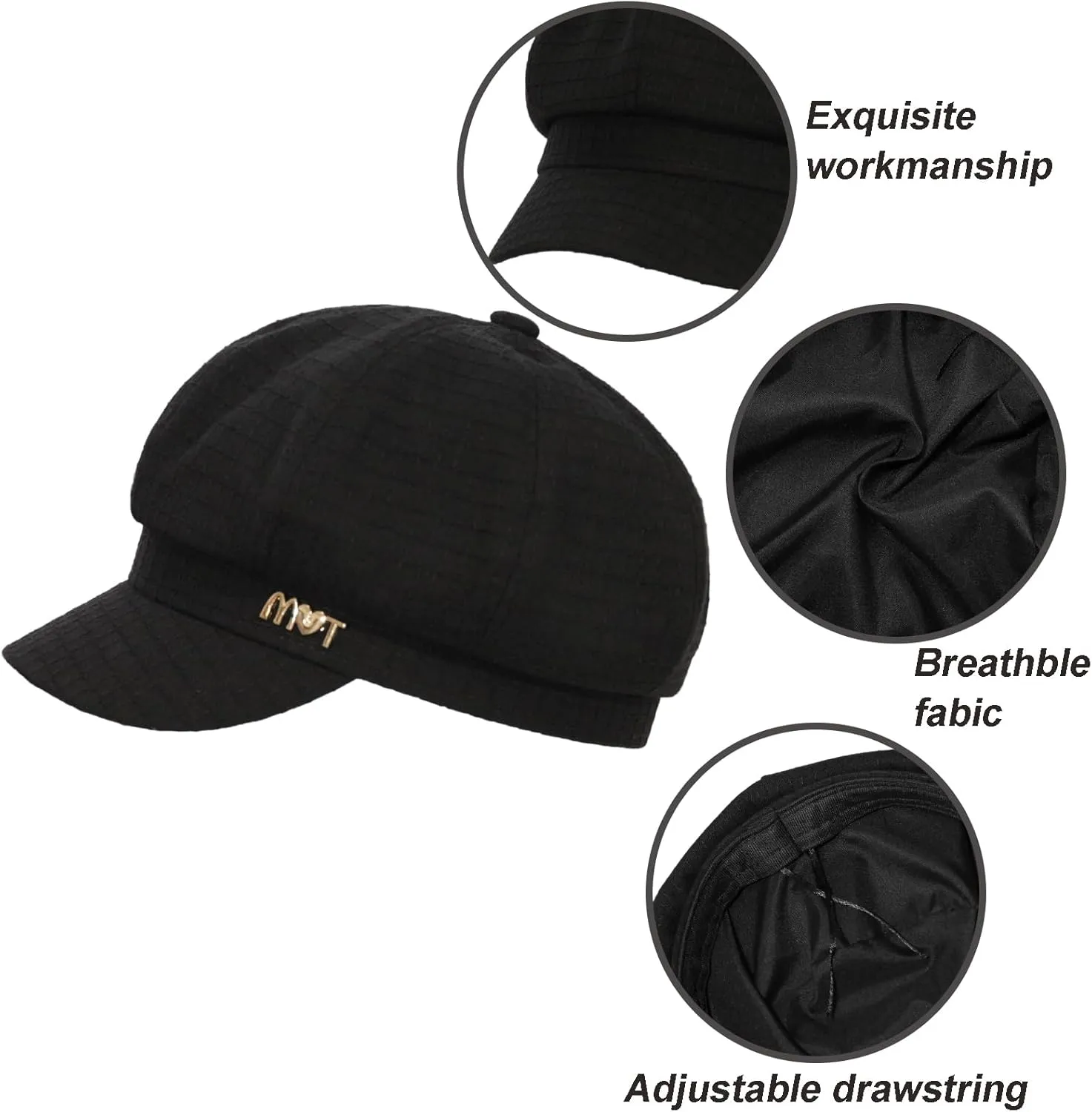 Womens Newsboy Caps Cabbie Gatsby Hat Visor Beret Hat Fashion Ladies Pageboy Caps for Womens Hat