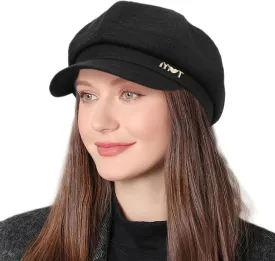 Womens Newsboy Caps Cabbie Gatsby Hat Visor Beret Hat Fashion Ladies Pageboy Caps for Womens Hat