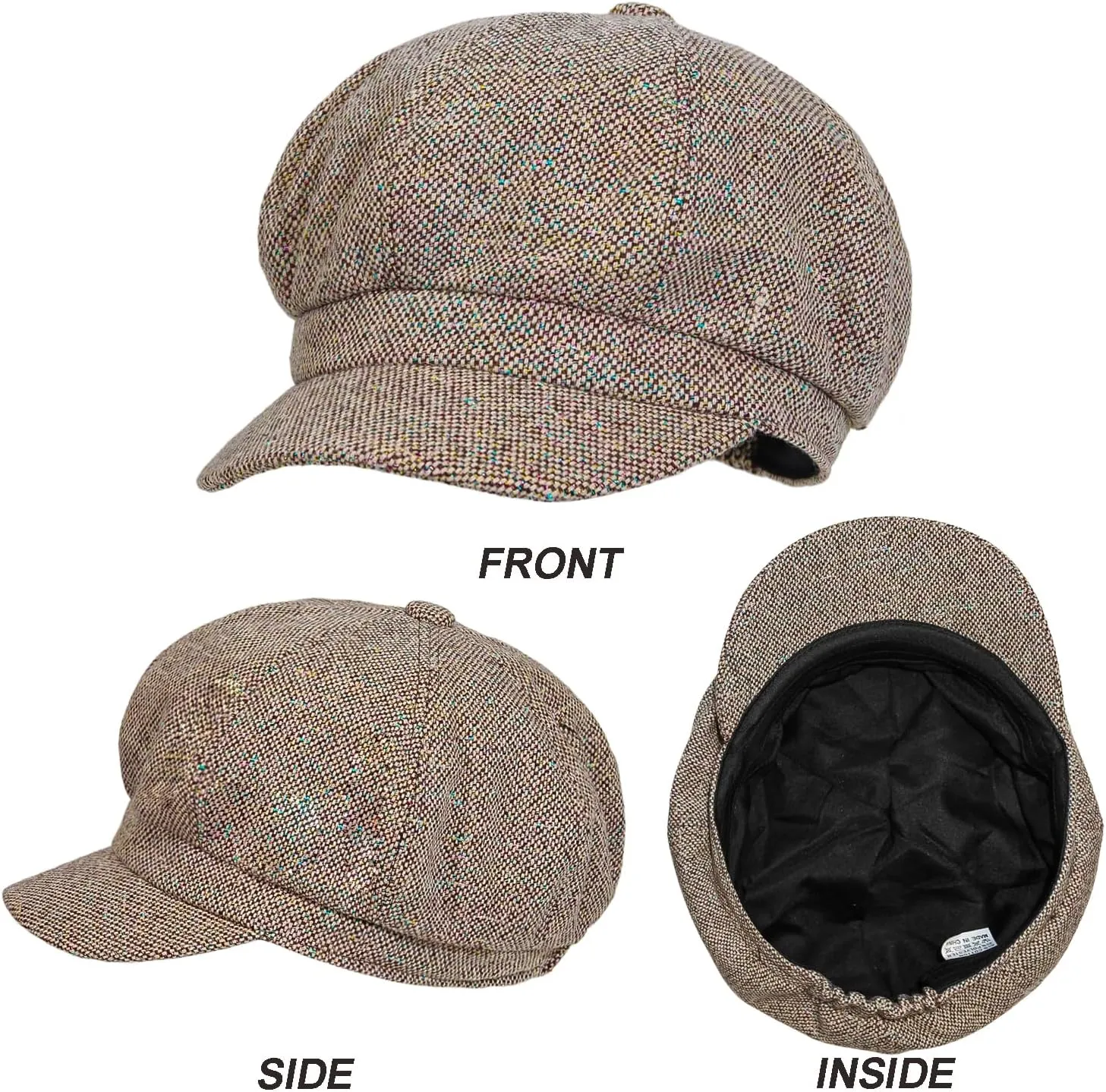 Womens Newsboy Caps Cabbie Gatsby Hat Visor Beret Hat Fashion Ladies Pageboy Caps for Womens Hat