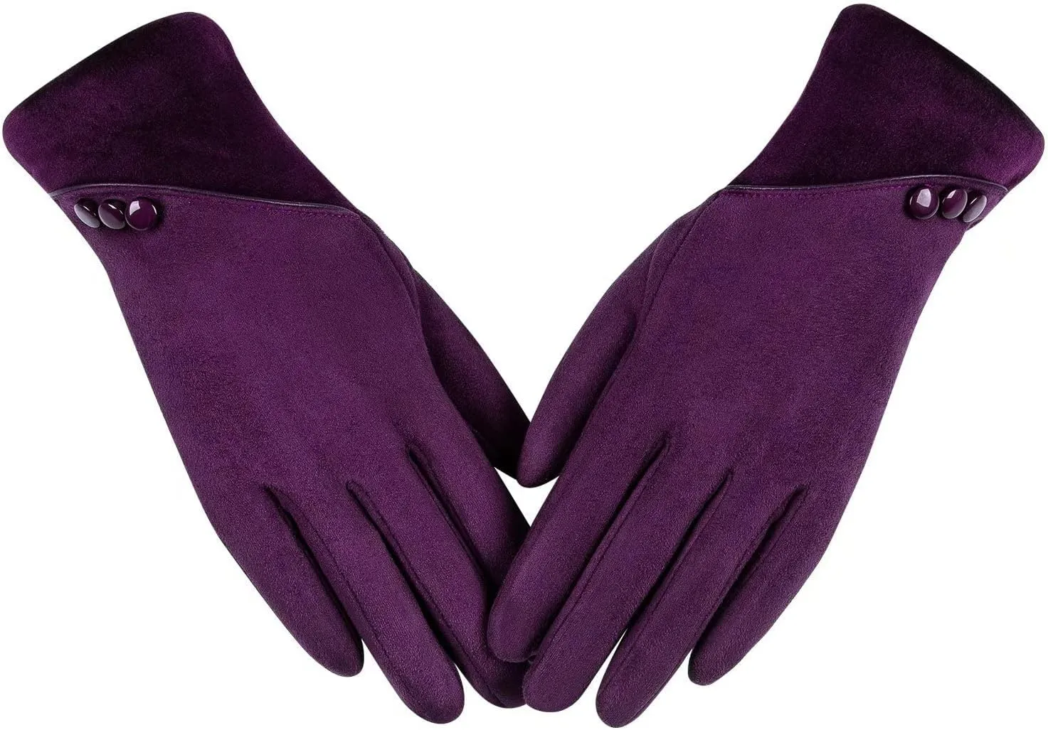 Womens Winter Warm Gloves With Sensitive Touch Screen Texting Fingers, Fleece Lined Windproof Gloves