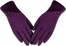 Womens Winter Warm Gloves With Sensitive Touch Screen Texting Fingers, Fleece Lined Windproof Gloves