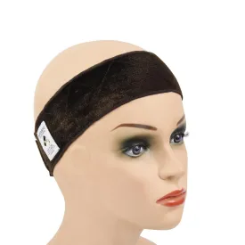 YANTAISIYU 1 Piece Wig Grip Headband Non-slip Scarf Adjustable Wig Grip Band for Women Wigs (Dark Brown)